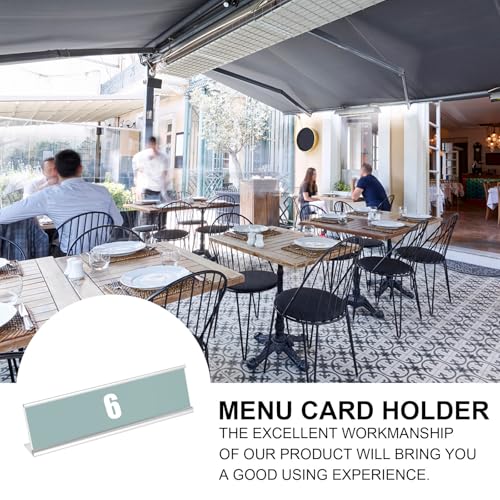 Support de bureau argenté compact et sûr pour cartes de table