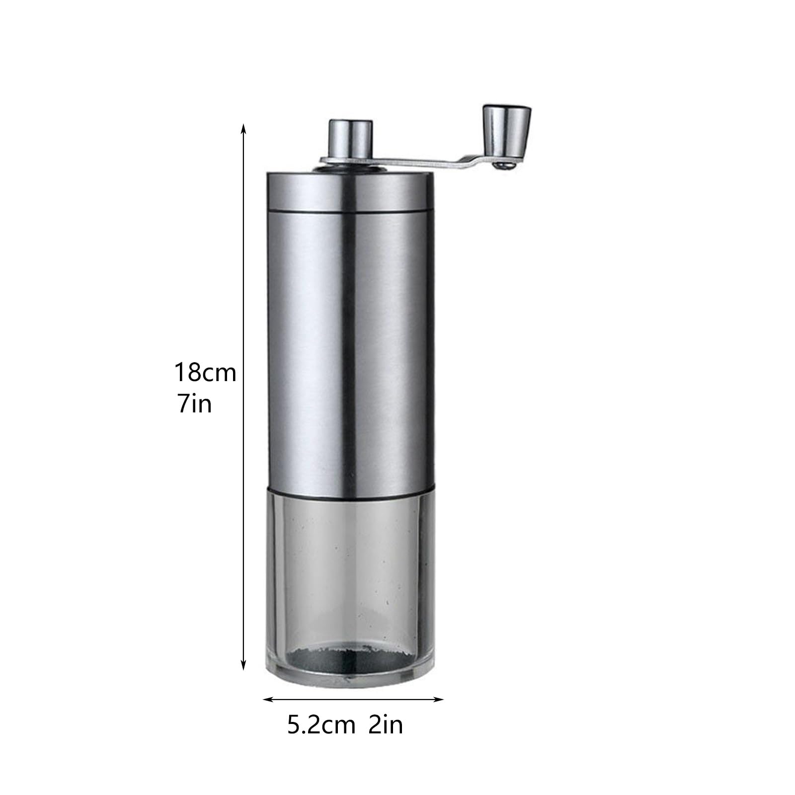 Molinillo Cafe Manual Molinillo de café Manual portátil for el hogar, Molinillo de Mano, Molinillo de Pimienta, Molinillo de Acero Inoxidable(A)