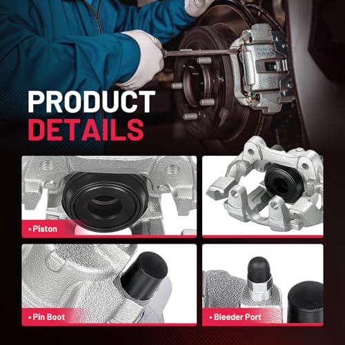 Image of BDFHYK 18-B5300 18-B5301 Rear Disc Brake Caliper Assembly Compatible with Dodge Durango 2011-2020 3.6L 5.7L V6 V8, Compatible with Jeep Grand Cherokee 2011-2020 3.0L 3.6L 5.7L V6 V8 2pcs
