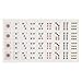 Yellow Mountain Imports American Mah Jongg (Mahjong, Mah Jong, Mahjongg, Mah-Jongg, Majiang) Tile Decals (Stickers), Set of 180