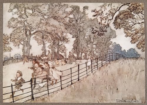 Tableaux la bosse Arthur Rackham large promenade grandes courses décoration 60x90