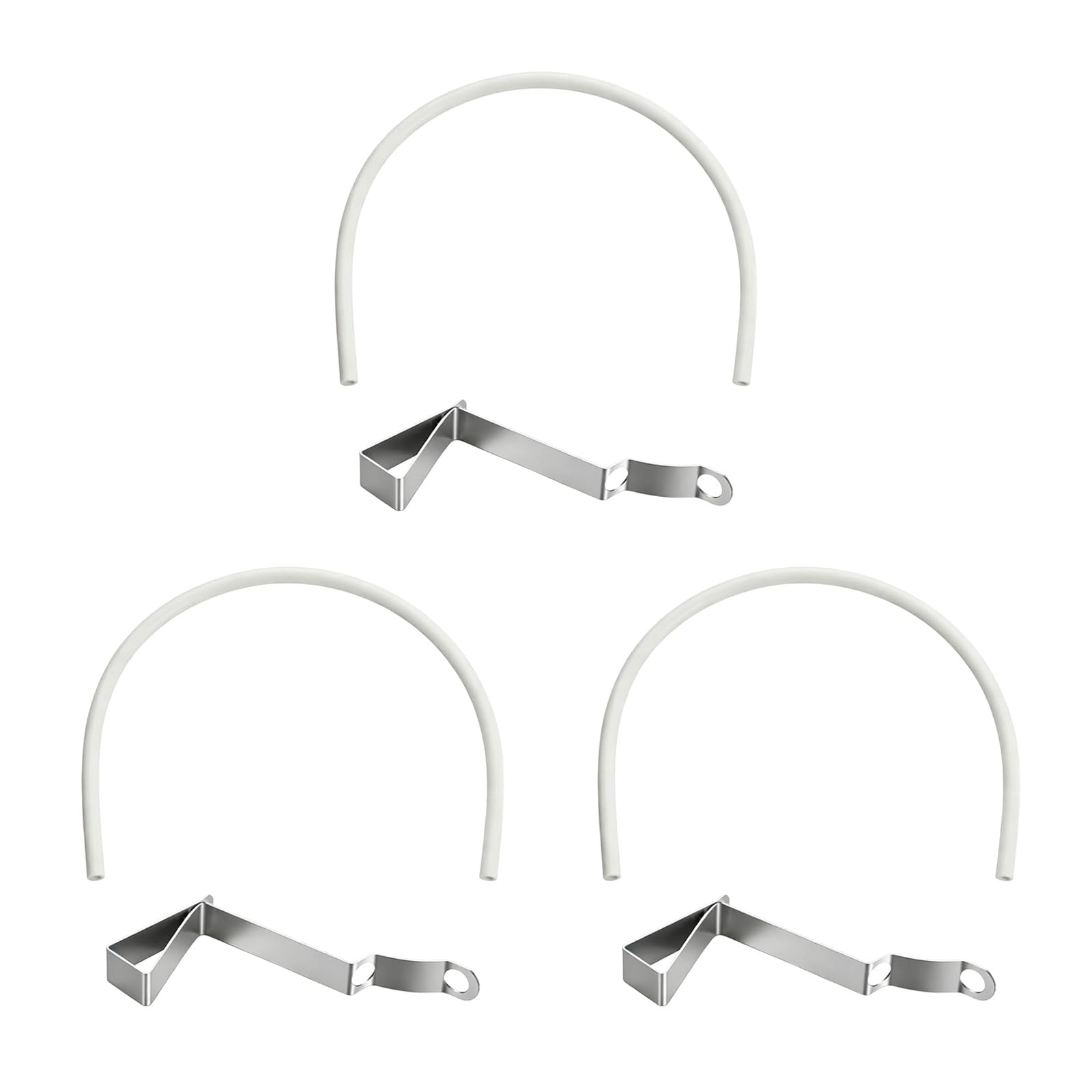 Pangboer White 3Lots Refill Tube And Clamp Replacement Toilet Repair Flexible Overflow Replacement Hose Clip Fill Valves Refill Tube With Clip Flexible Overflow Hose Clamps