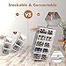 GONAT X-Large Shoe Storage Boxes, 12 Pack Shoe Organizers with Magnetic Door, Four Way Connection Shoe Containers, Clear Plastic Stackable Sneaker Bin for Closet, White,Christmas Gift