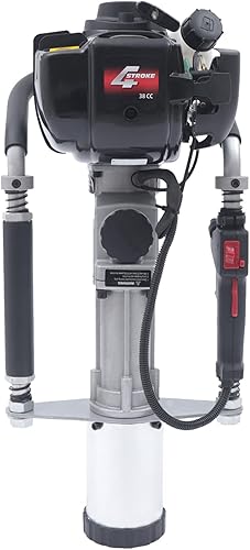 Piloto de pila de motor de gasolina, 38CC 4 tiempos accionado en T con cabezal de conducción de 2 postes, controlador de pila de valla de gas