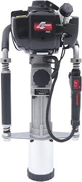 37.7cc 900W Gas Powered T Post Driver with 2 Post Driving Heads,Handheld Gas Powered Pile Driver Fence Post Driver Gasoline Piling Pile Pounder 4-Stroke Engine 7500RPM/min,w/Storage Case