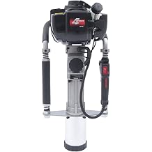 DHBREK Powerful Gas Powered T Post Driver Hammer Drills 37CC Drive Posts Effortlessly Versatile Garden Fencing Tool with 4-Stroke Post Driving Heads