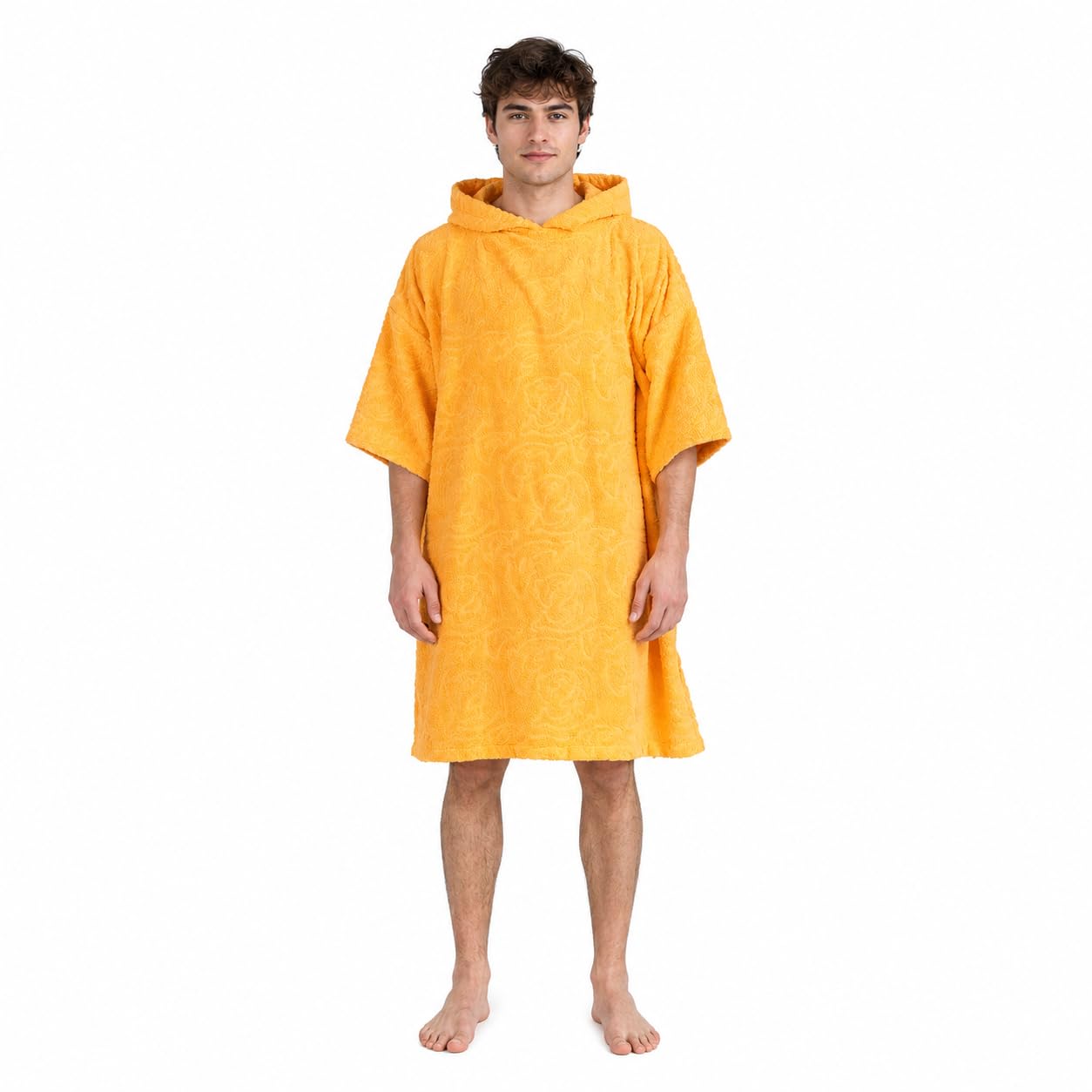 ALLEN & MATE 100% Cotton Hooded Surf Poncho Changing Robe - Quick Absorbent Wetsuit Changing Towel with Pocket for Surfing Men & Women