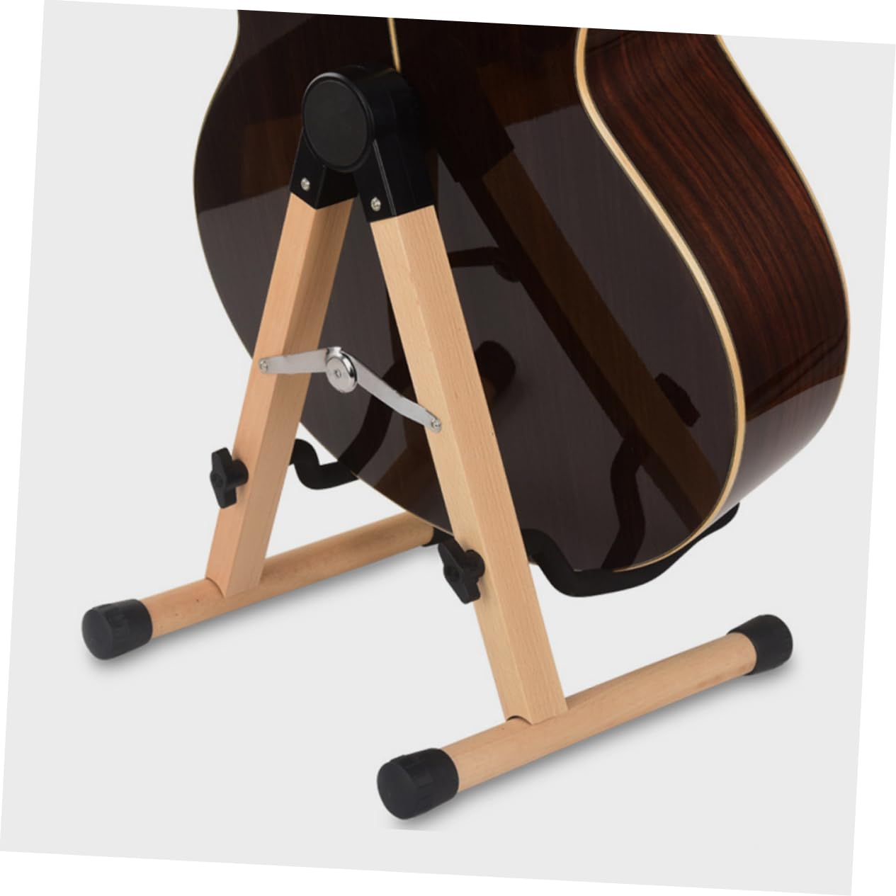 Didiseaon Supporto per Chitarra in Legno Supporto per Esposizione e Riposto Adatto Chitarre Acustiche Classiche ed Elettriche Stabile e Resistente per Musicisti in Movimento