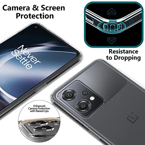 Image of Fashionury Silicone Crystal Clear Back Cover Case for Oneplus Nord Ce 2 Lite 5G | Shockproof Design | Camera Protection Bump | Bumper Transparent Soft Case Cover for Oneplus Nord Ce 2 Lite 5G