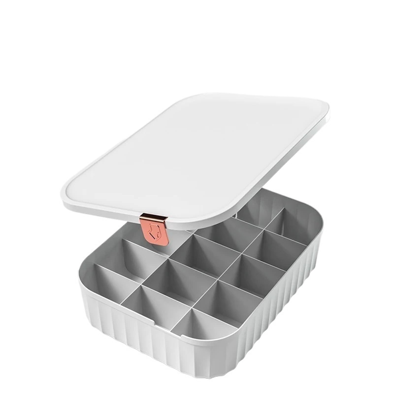 YDYAENIO Underwear Drawer Organiser Underwear Storage Box Closet Organizer Socks Drawer underwear organiser boxes for wardrobes(White 15 Grid)