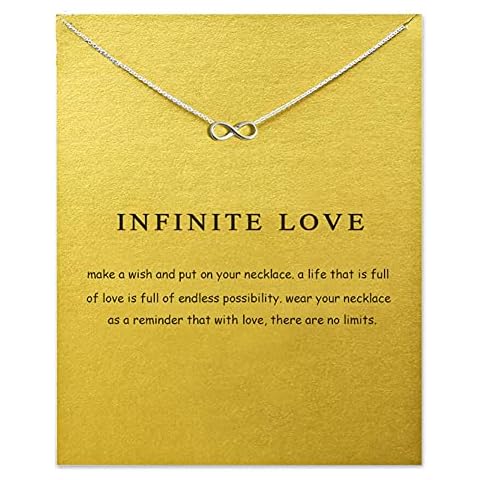 Silver Infinite 8 Pendant Necklace for Friendship Cover