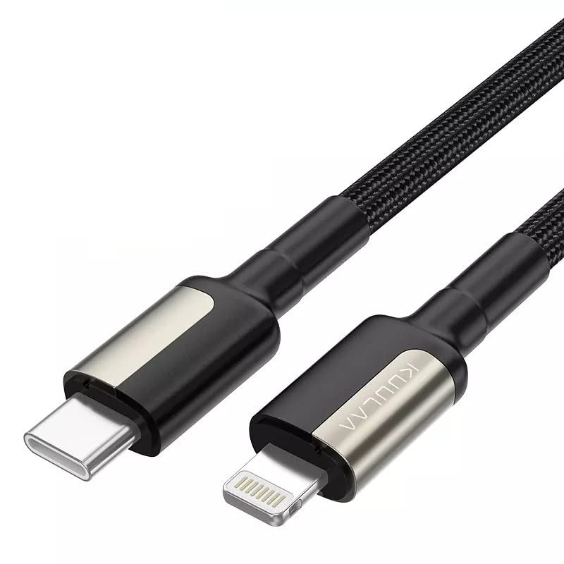 KUULAA Charging Cable Compatible with iPhone & iPad 30W, Fast Charge 1-meter & 2-meter Support 18W 20W 29W 30W Adapters (2)