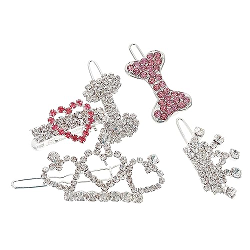 GALPADA 5pcs Pet Hair Accessories Decorative Hair Clips for Cats Cute Geometric Design for Outdoor Events Parties and Everyday Wear