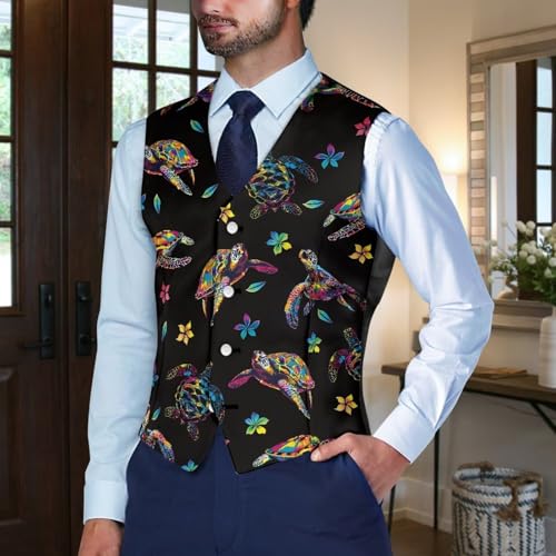 Mens Suit Vest Business Formal Dress Vests Slim Fit Casual Wedding Tuxedo Lightweight Party Breasted Waistcoat3