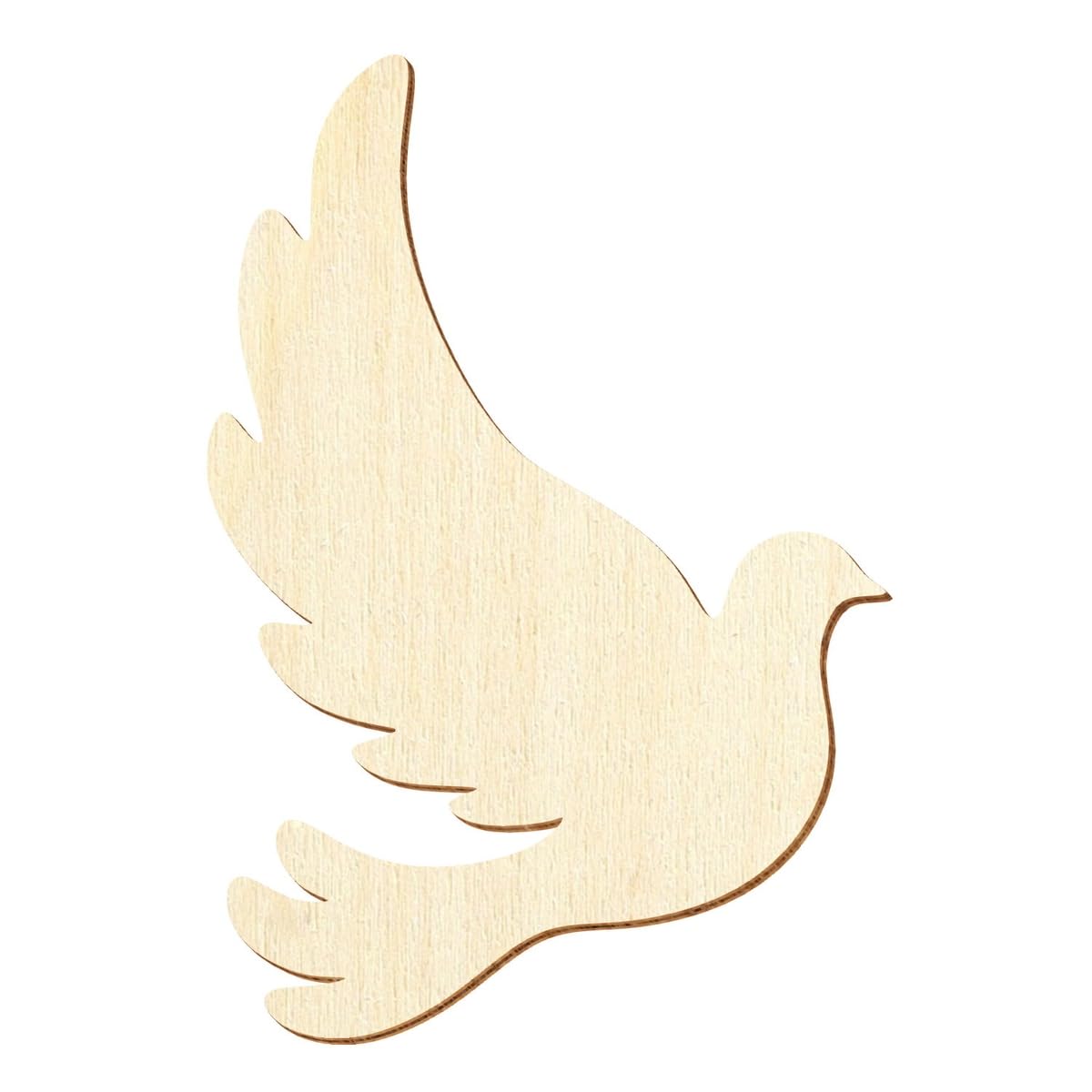 Paloma de pájaro de madera, 3 – 50 cm de altura, decoración de mesa, tamaño: 30 cm, paquete con 10 unidades