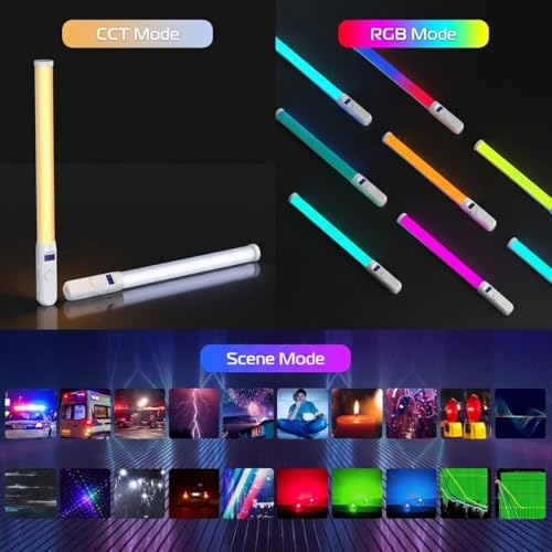 Image of Kodak S1290 RGB Video Stick Light | 2500K-9000K Adjustable Color Temperature | 95+ CRI | Multiple RGB Lighting Effects | Lightweight LED Fill Light for Photography & Video