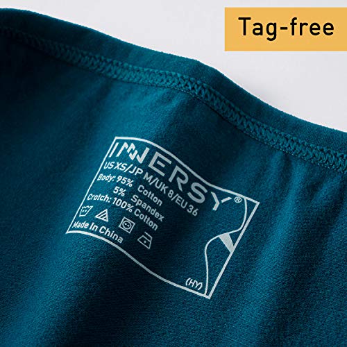 Image of INNERSY Womens Underwear Cotton Hipster Panties Regular & Plus Size 6-Pack