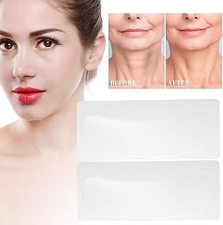 ZJchao Almofadas para Rugas No Pescoço, Almofadas Anti-rugas para o Pescoço, Firmeza Avançada Antienvelhecimento para o Pescoço, Fita Anti-rugas Reutilizável e Lavável para o (uma pedaço)