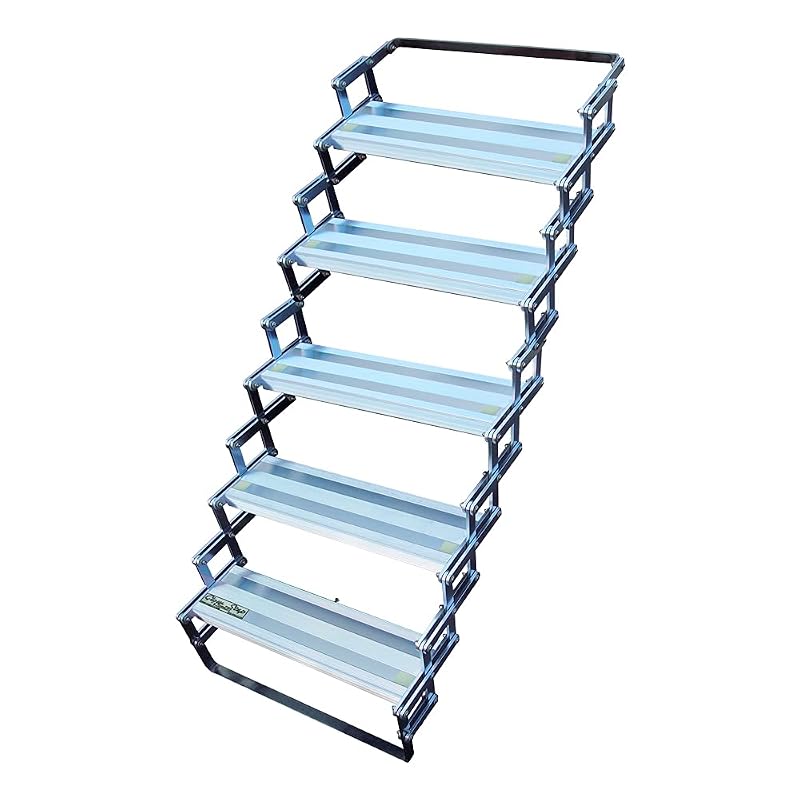 Degrau retrátil Glow Step Torklift A7505 com 5 degraus para trailer e motorhome