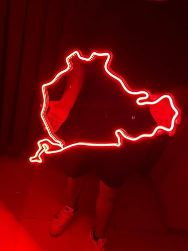 Miniatura 2 de Letrero de neón de circuito F1 para pared, dormitorio, decoración del hogar, letrero de neón de personalidad de ATOTMVE personalizado, luz LED de