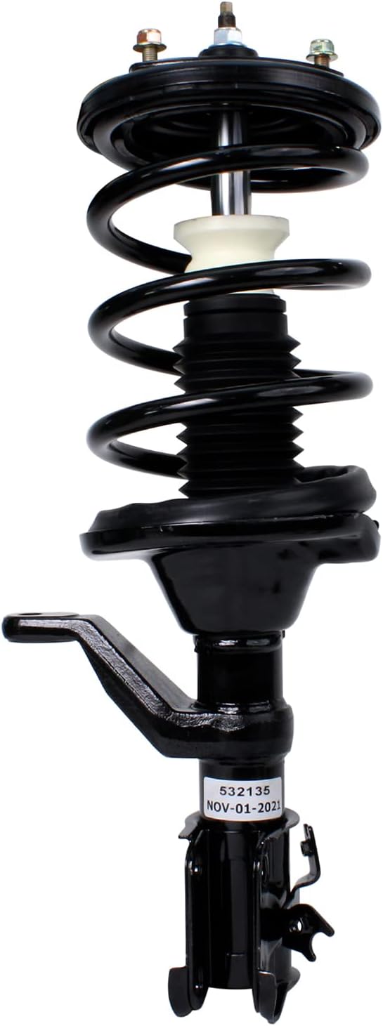 Detroit Axle - Front Right Strut for 2003-2011 Honda Element, Passenger Side Strut with Coil Spring Assembly 2004 2005 2006 2007 2008 2009 2010 Replacement Suspension Quick Install Ready Strut Shock