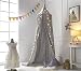 A LOVE BRAND 94.5×19.6 Inch Bed Canopy Cotton Mosquito Net for Kids,Grey