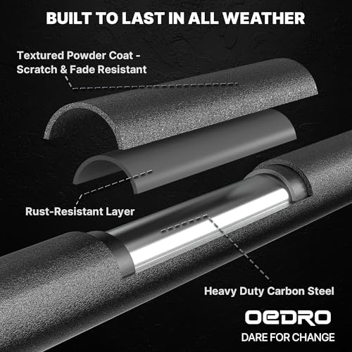Image of OEDRO Two-Stair Running Boards Compatible for 07-18 Jeep Wrangler JK 4-Door