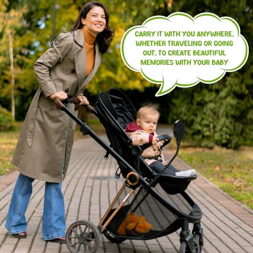 Image of Stroller Mirror, Stroller Accessories Easily Attaches to Most Strollers for See Your Baby, the Perfect Companion for Walking and Jogging Parents