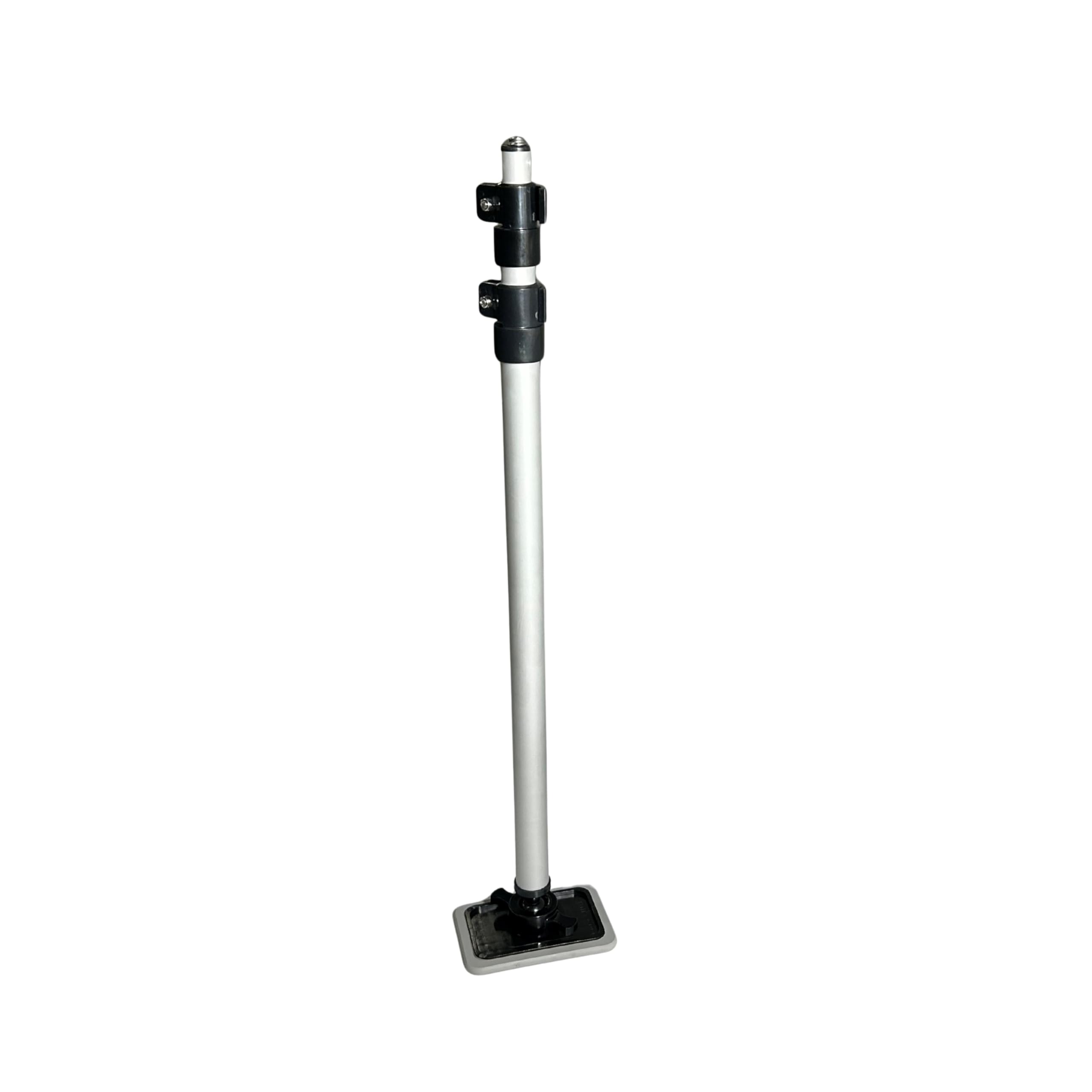 Vico Marine - 55" Double Camlock Support Pole + Rubber Pole Base (XR55A-3Tip-PBR - Easy Installation