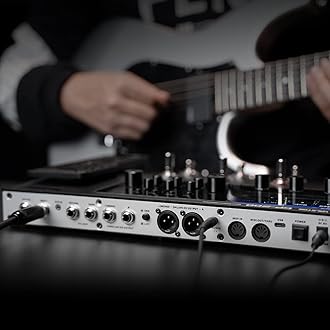 VALETON Multi Effects Processor Multi-Effects Pedal with Expression Pedal FX Loop MIDI I/O Guitar Bass Effects Pedal Amp Modeling IR Cabinets Simulation Stereo OTG USB Audio Interface (GP-200)