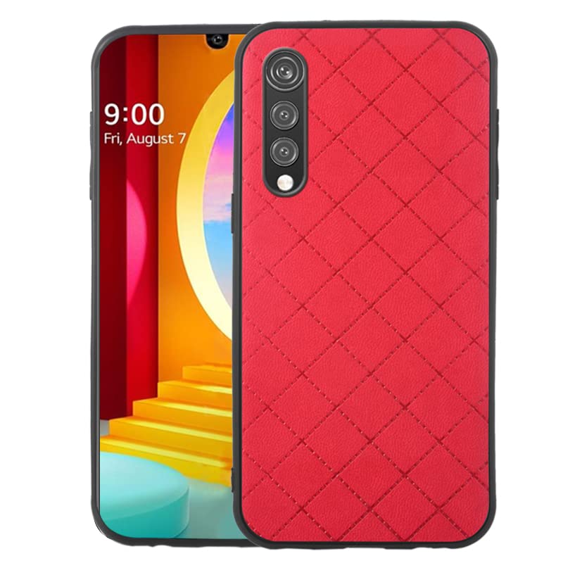 ELISORLI Compatible with LG Velvet 5G/LGVelvet Verizon G5 UW T-Mobile 2020 Case Rugged Thin Slim Cell Accessories Anti-Slip Fit Rubber TPU Mobile Phone Cover for LM G900UM 4G Tmobile Women Men Red
