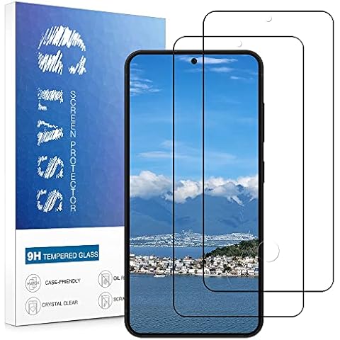 Beukei 2 Pack Screen Protector for Samsung Galaxy S23, Tempered Glass, [Ultrasonic Fingerprint Support] [9 Hardness] [Anti-Bubble] [3D Curved] Scratch Resistant for Samsung Galaxy S23 Glass Film Cover