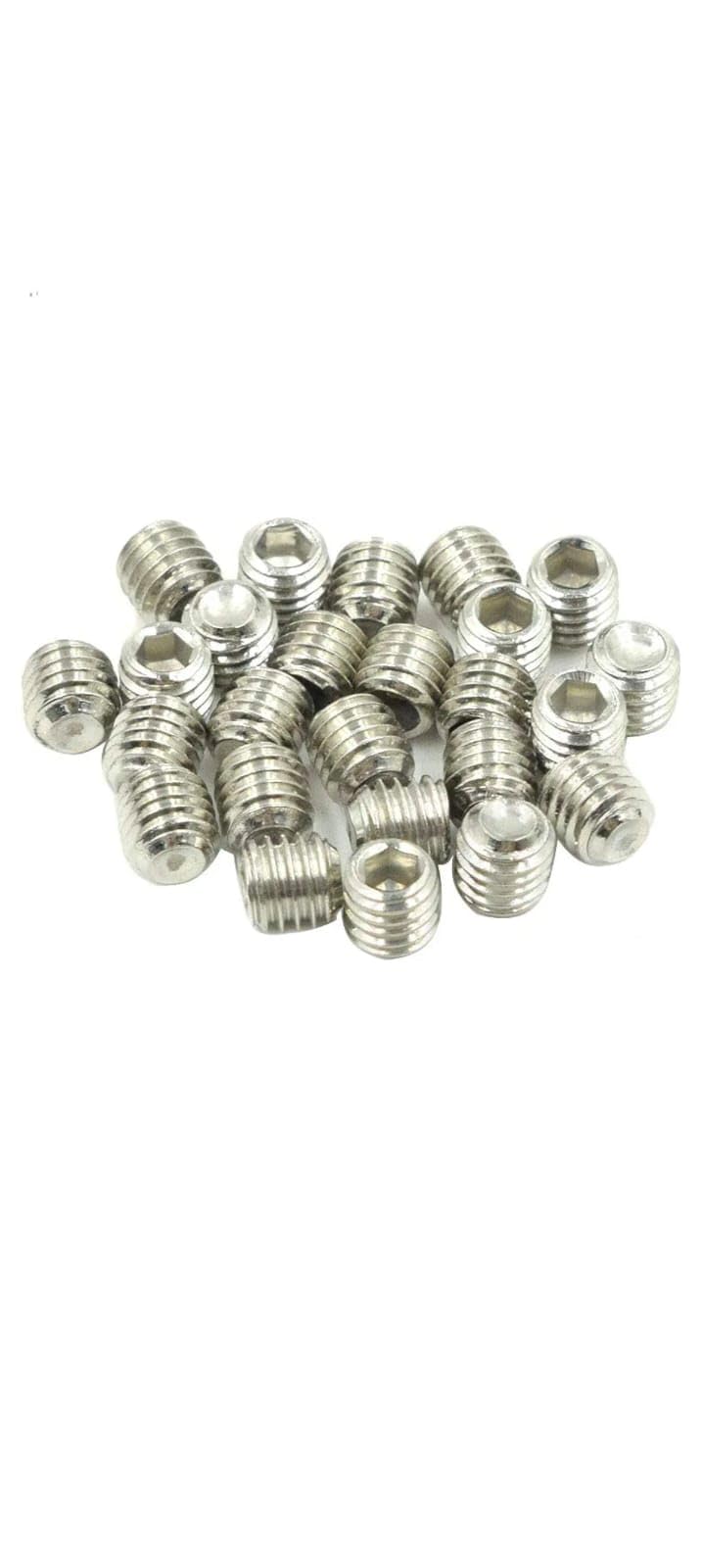 Dikshaware 25Pcs M5 x 5 Stainless Steel Hex Grub Screw Internal Hex Drive Cup Allen Head Socket Point Set Screws for Door Handles-image-24