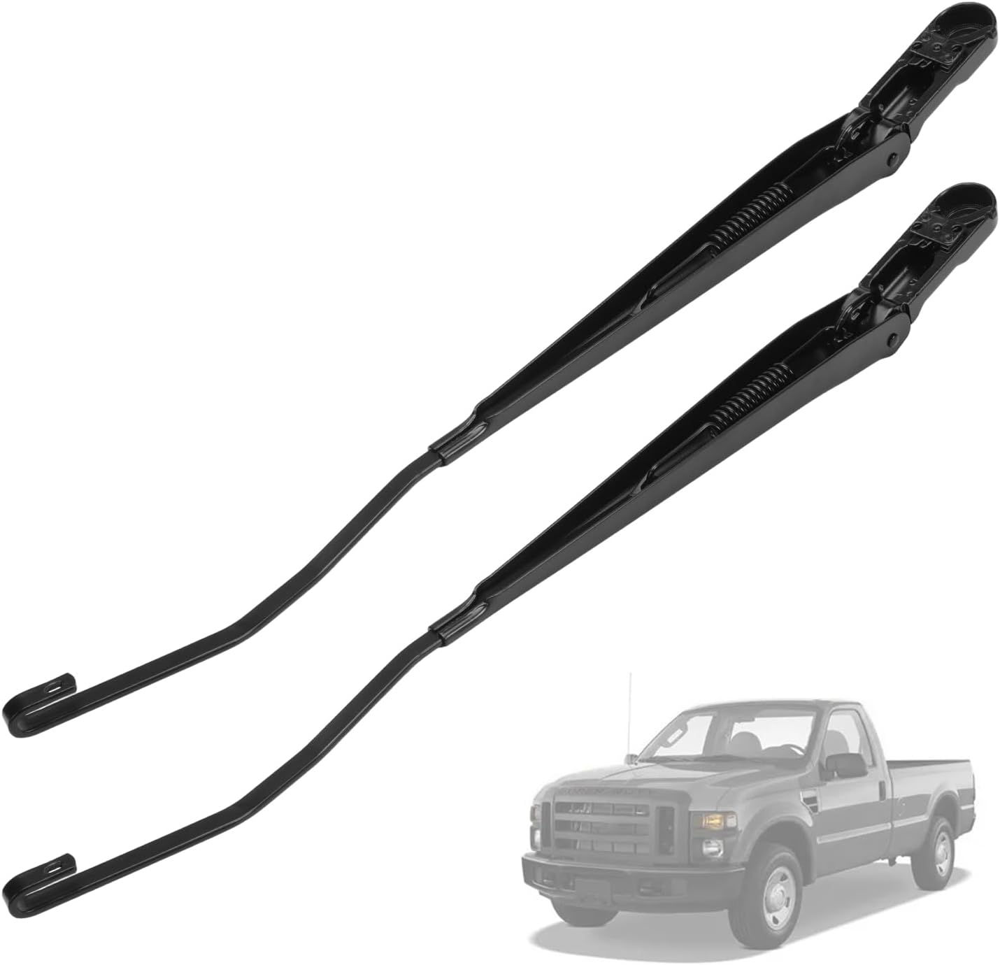 1 Pair Windshield Wiper Arm Compatible with Ford F250 F350 F450 F550 Super Duty 1999-2007 Compatible with Excursion 2000-2005 Replaces 42647 42648 F81Z17527AA F81Z17526AA