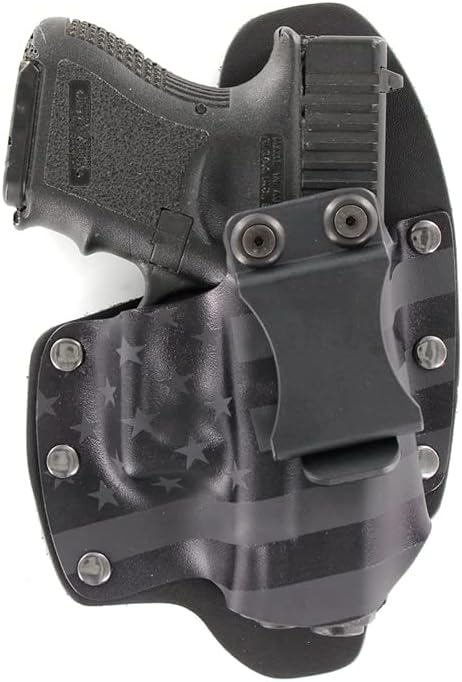 Infused Kydex USA: Stealth Black USA IWB Hybrid Concealed Carry Holsters for More Than 200 Different Handguns. Left & Right Versions Available. (Left, 1911-3 inch)