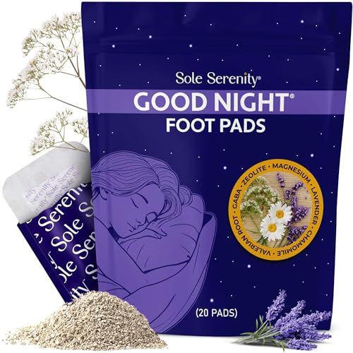 Sole Serenity Good Night Foot Pads - Support Achy Feet I Traditional Herbal Blend No Prep