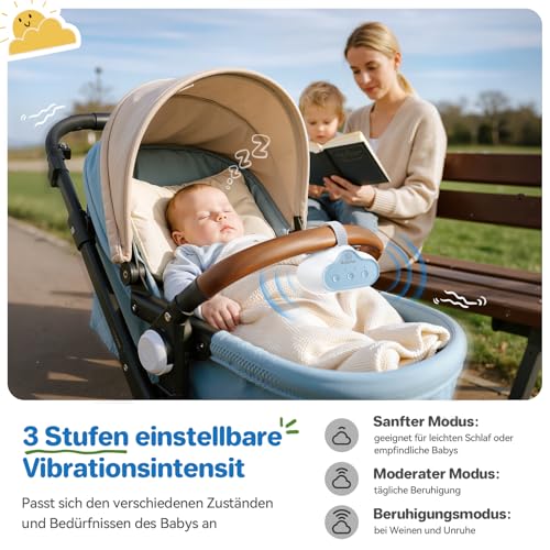Robofun Kinderwagenschaukler, Kinderwagen rüttler, Baby Rocker- Blau – Ansicht 4