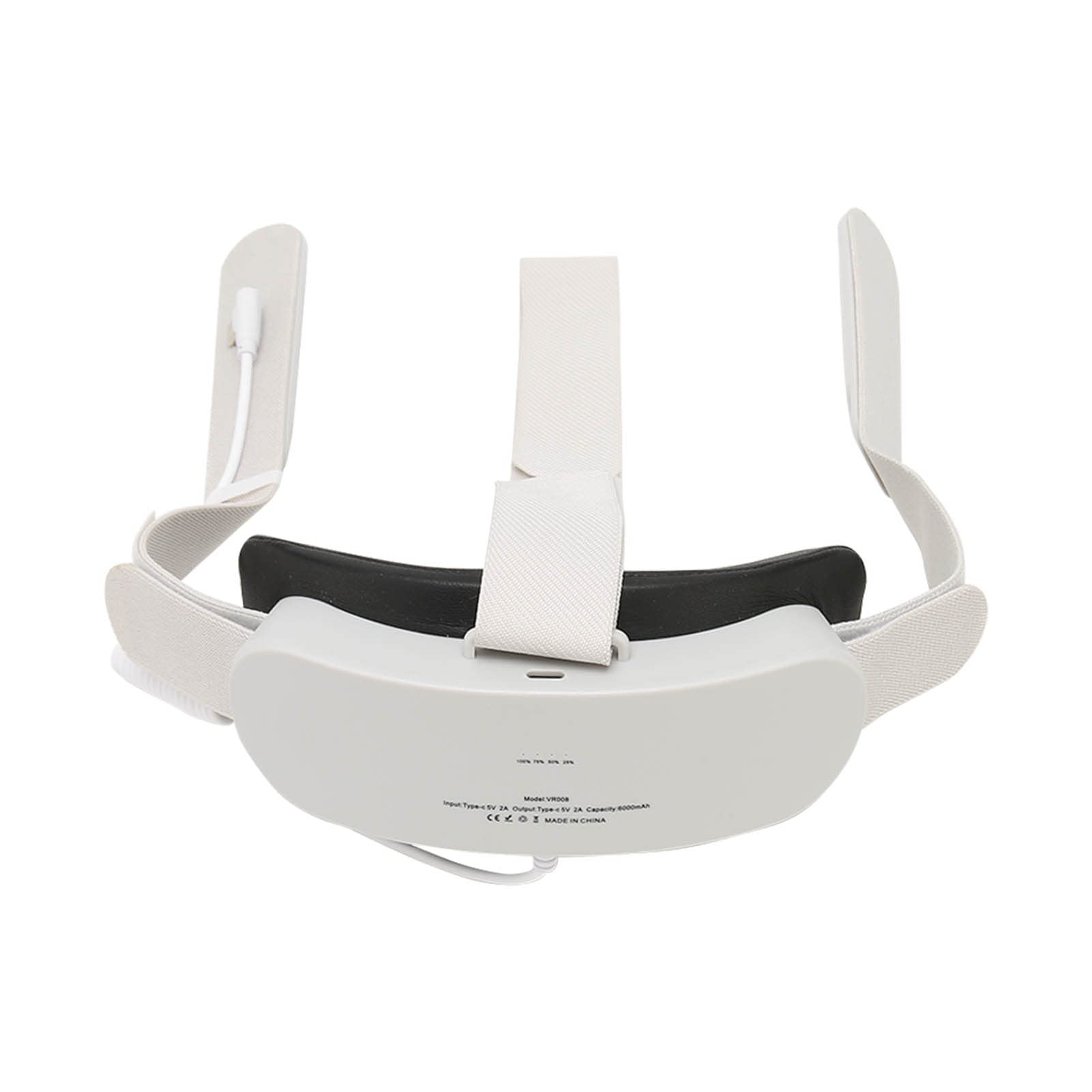 la Sangle De Tête VR étend la Sangle De Charge VR De 3,5 H à 4 H avec Batterie 6000 MAh pour Oculus Quest 2