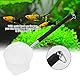 Fangnetz Shrimp Net Fischnetz für Aquarium Aquarium Kescher Net Tragbares Fangnetz Einstellbares Mini Fischernetz mit Teleskopstangen Griff (Schwarz Rundes Netz)
