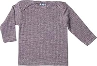 Cosilana, Baby Schlupfhemd Langarm, 45% KBA Baumwolle 35% kbT Wolle, 20% Seide (Pflaume Meliert, Gr .86-92)