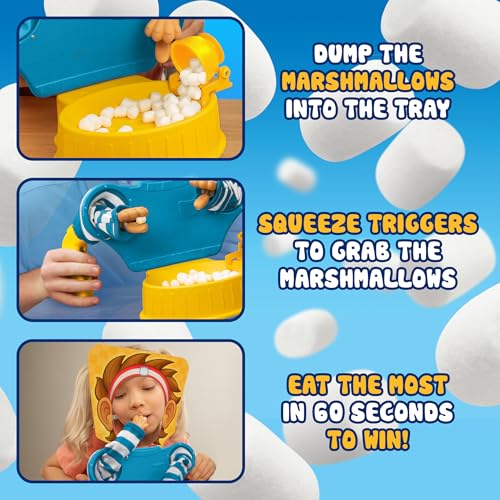 Image of Marshmallow Madness Board Game - Hilarious Family Board Games for Kids & Adults, Fun Fast-Paced Party Game for Family Night, Interactive Kids Board Games, Ages 8+