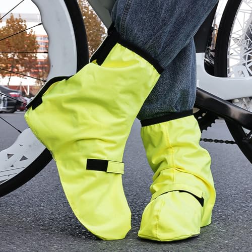 Cubiertas reflectantes antideslizantes para zapatos de bicicleta Tbest, protectoras para ciclismo al aire libre, camping y senderismo, fabricadas en poliéster y PVC, con puño elástico alto miniatura 4