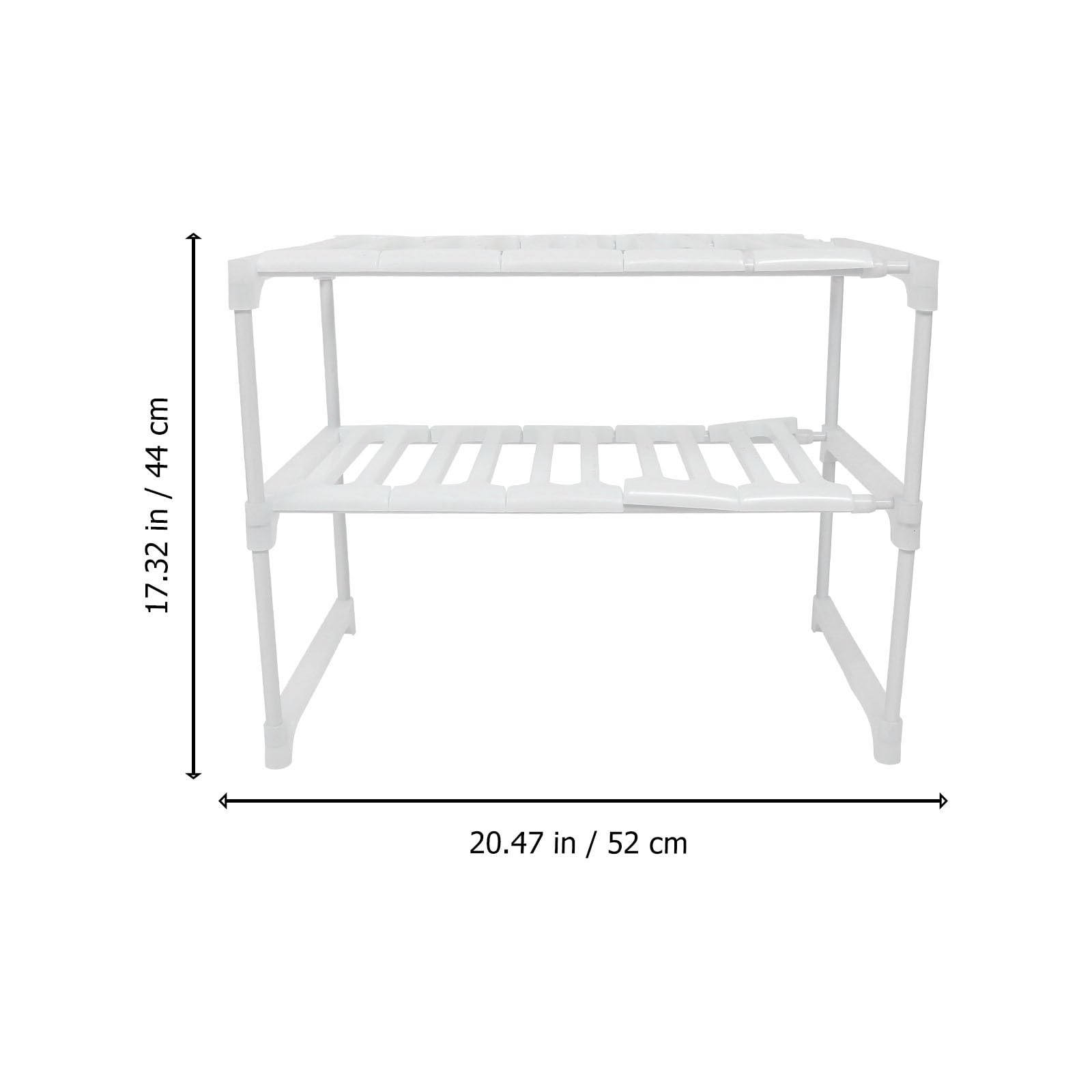 Estante de Almacenamiento Debajo del Fregadero Extensible 52-68 CM