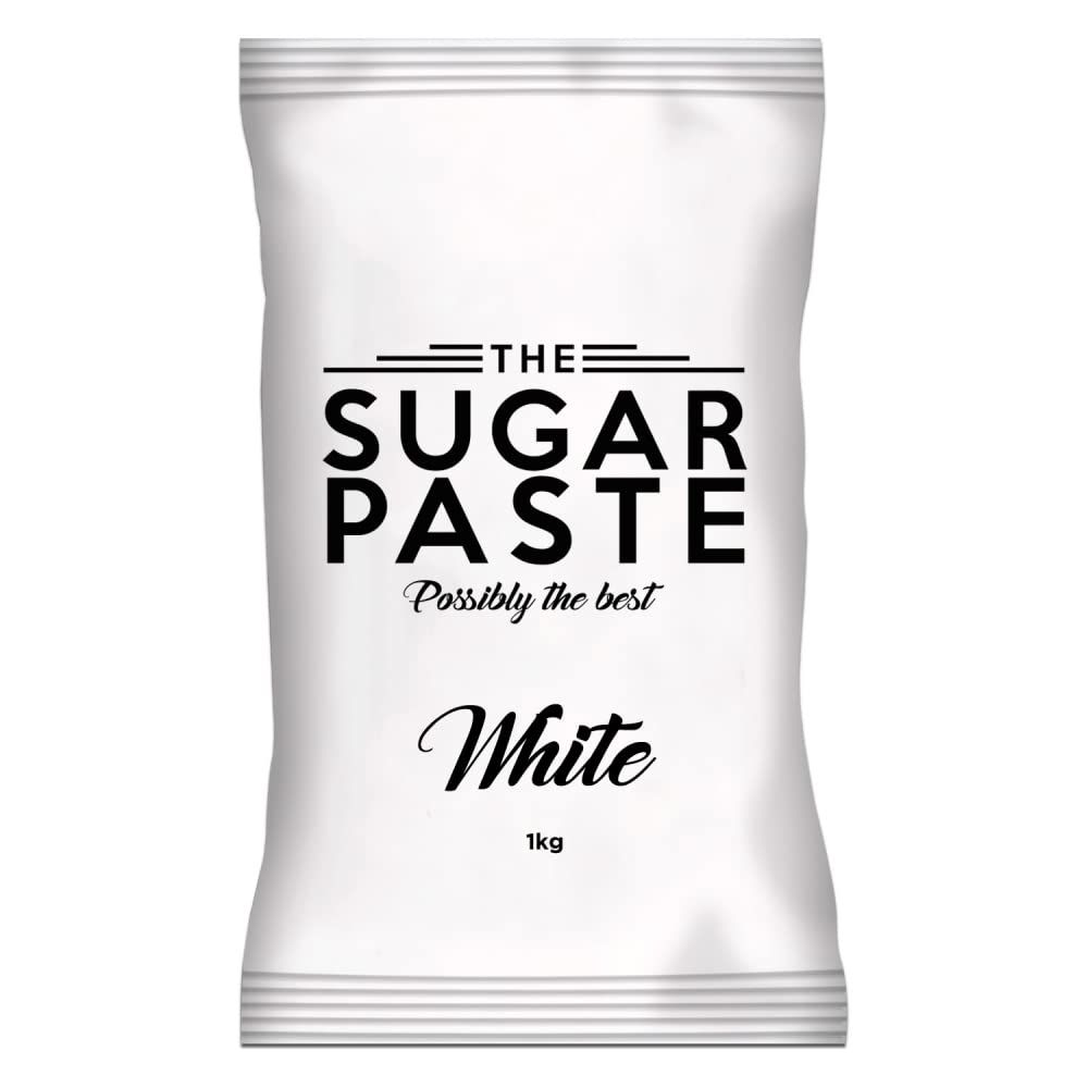 THE SUGAR PASTE White Sugarpaste - Modeling Fondant for Figures, Soft & Highly Stretchable Texture with Extended Working Time - 1 kg