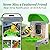 VIZIUUY Smart Bird Feeder with Camera Solar Powered, AI Identify 11000+ Birds Species,2K Video Bird Feeder for Outdoors Garden,1L Large Capacity, for Birdlover,Green