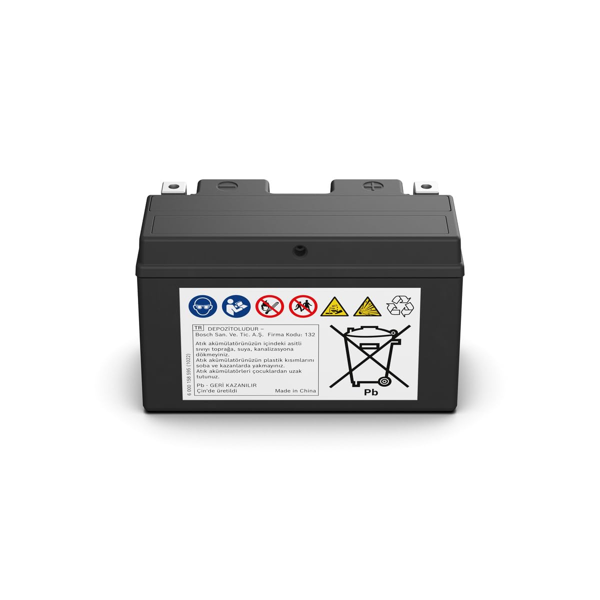 Bosch FA119 - Batteria AGM per motocicli - 12V 90A 6,5Ah - Adatta per moto, motociclette, enduro, scooter, quad, moto d'acqua - Compatibile M6008, BT7B-BS, BT7B