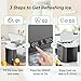 DUMOS Countertop Ice Maker with Handle, 26lbs/24H Portable Ice Machine, 9 Bullet Cubes Ready in 6 Mins, Self-Cleaning, Quiet Compact for Home, Kitchen, RV, Camping, Bright Black
