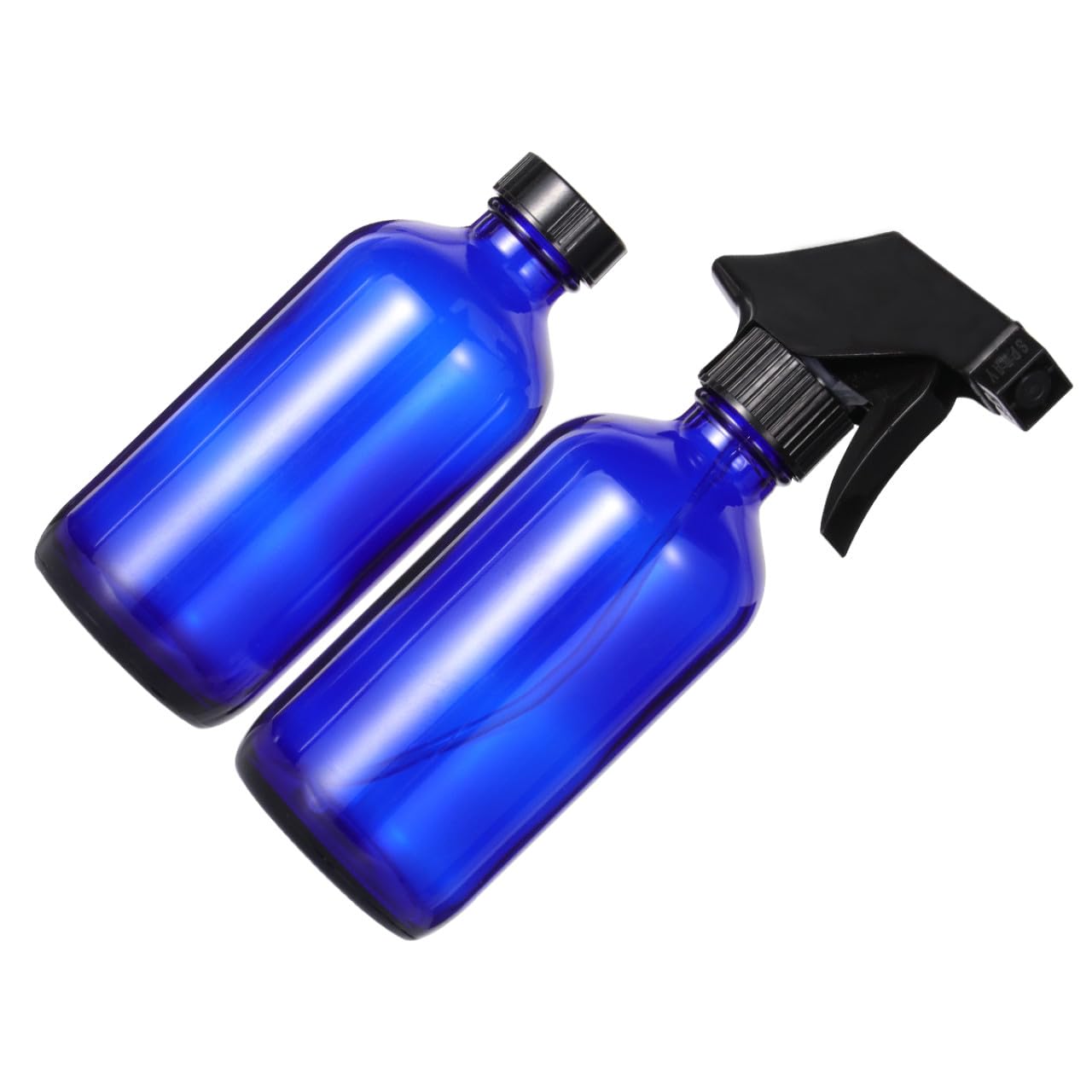Nachfüllbare Sprühflaschen 250 ml aus Glas Blau Wiederverwendbar Kompakt für Reise Parfum Make-up Flüssigkeit