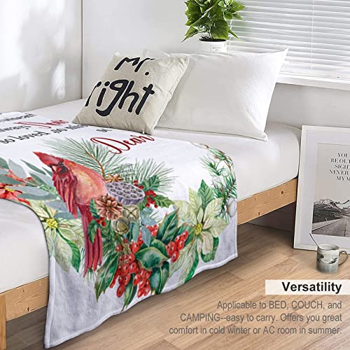 Couverture duveteuse lit et canapé plaid Cardinal Those We Love