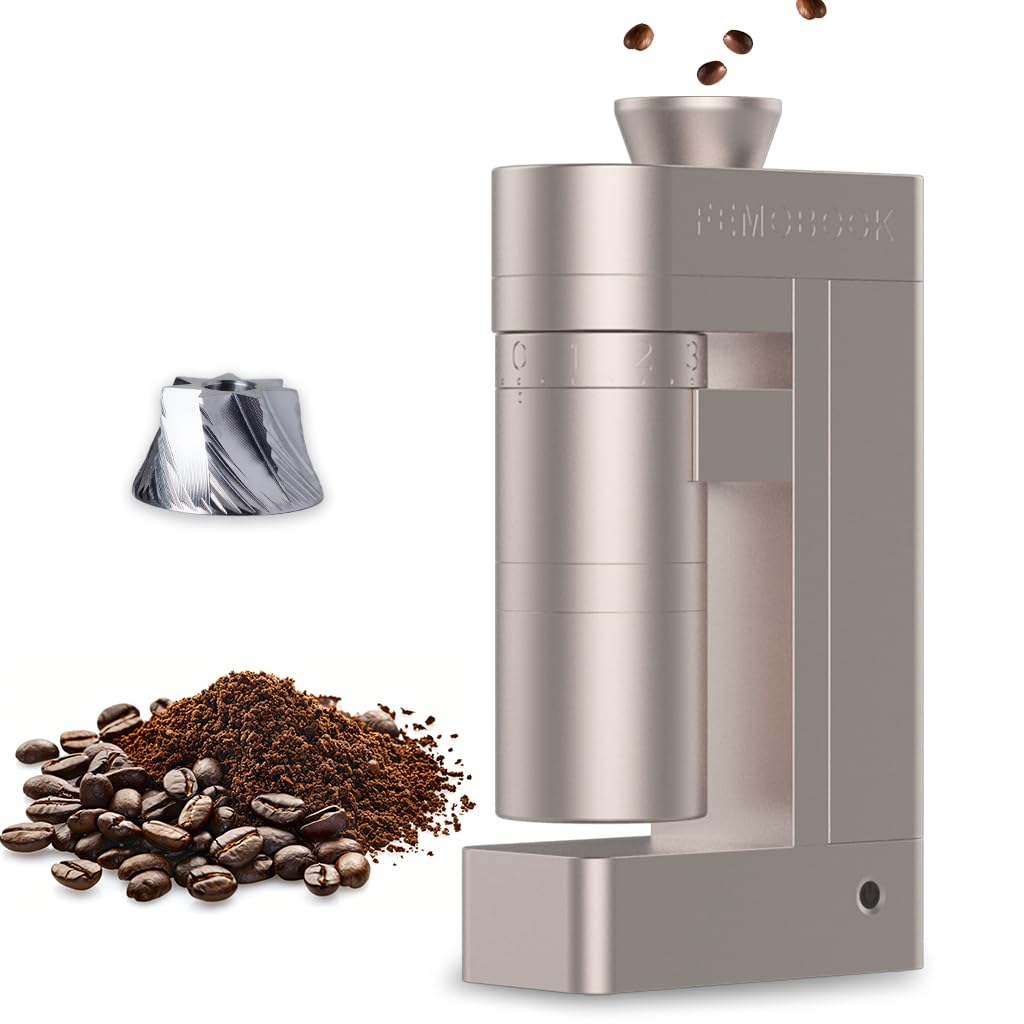 Amazon.com: FEMOBOOK- A3 Champagne Gold Electric Coffee Grinder